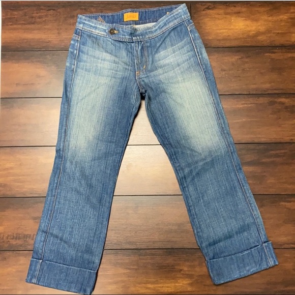Cuffed Cropped JAMES Jeans Retro Star Sz 25 - Picture 2 of 5